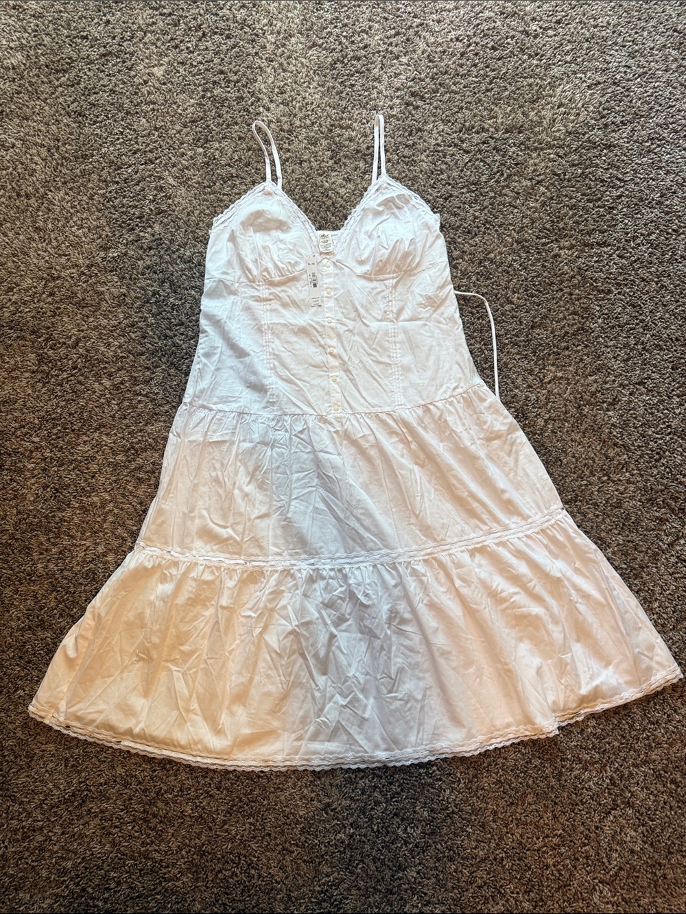 NWT! Pink x Frankie’s Bikinis white dress